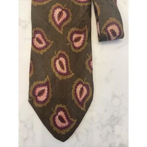 Vintage Abercrombie & Fitch Men's Neck Tie 100% Silk With Design MADE IN ITALY‎